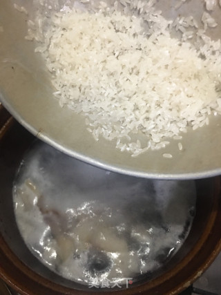 肉丝生菜粥的做法步骤：6