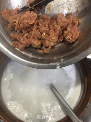 肉丝生菜粥的做法步骤：7