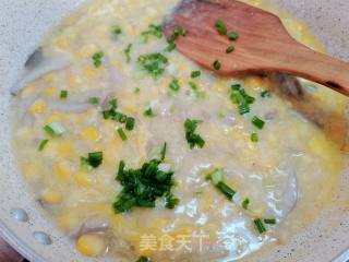 平菇粟米羹的做法步骤：9
