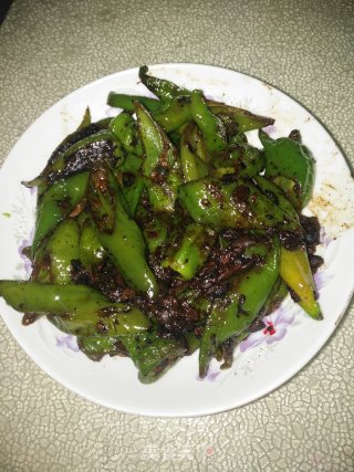 豆豉炒青椒的做法步骤：8