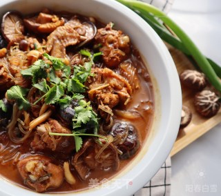 下饭菜菌菇焖炒鸡❤️家常版小鸡炖蘑菇的做法步骤：14