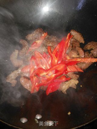 蒜苔炒牛肉的做法步骤：8