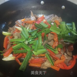 甜椒爆炒猪肝的做法步骤：10