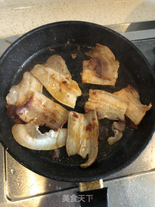 青椒五花肉的做法步骤：4