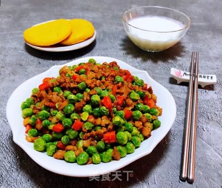 肉末青豆的做法步骤：12