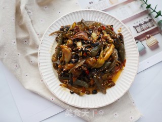 下饭小咸菜❗️豆豉炒泡辣椒❤️的做法步骤：7