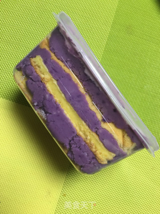 香芋紫薯盒子蛋糕的做法步骤：12