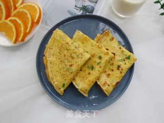 黑椒牛奶鸡蛋软饼（减重主食代餐）的做法步骤：8