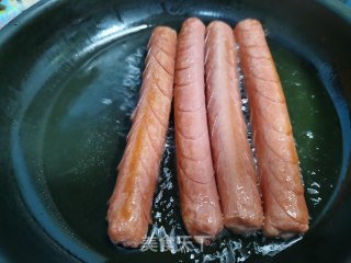 孜然火腿肠的做法步骤：3