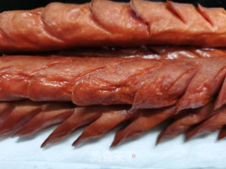 孜然火腿肠的做法步骤：5