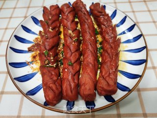 孜然火腿肠的做法步骤：8
