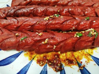 孜然火腿肠的做法步骤：9