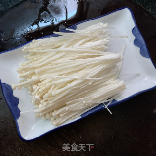 金针菇肥羊卷汤的做法步骤：3