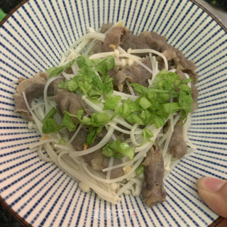 金针菇肥羊卷汤的做法步骤：9