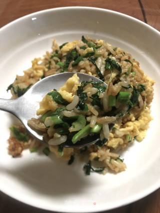 蒜苗蛋炒饭的做法步骤：11