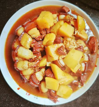 红烧肉炖土豆的做法步骤：6