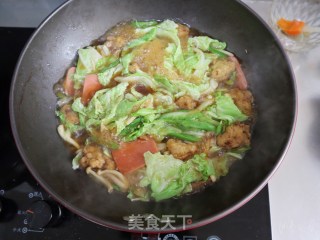 冬季家常美味❤️白菜粉条烩菜的做法步骤：4