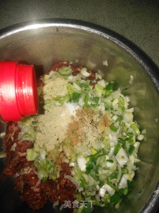羊肉大葱馅煎饺的做法步骤：8