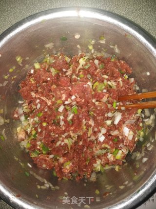 羊肉大葱馅煎饺的做法步骤：12
