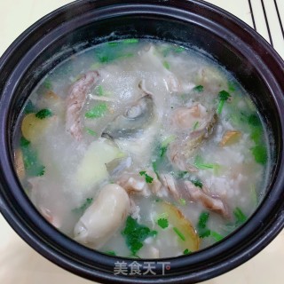 鱼头干鱿煲粥的做法步骤：12