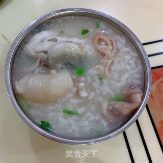 鱼头干鱿煲粥的做法步骤：13
