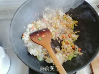 时蔬炒饭的做法步骤：6