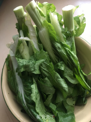 白灼太阳白的做法步骤：1