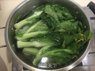 白灼太阳白的做法步骤：5