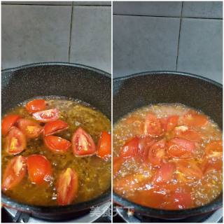 番茄牛肉炖年糕的做法步骤：5