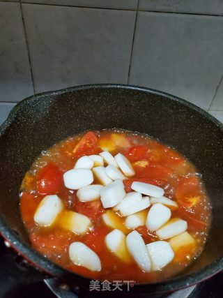 番茄牛肉炖年糕的做法步骤：6