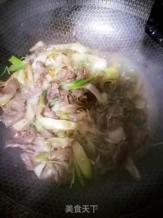 大葱炒羊肉的做法步骤：8