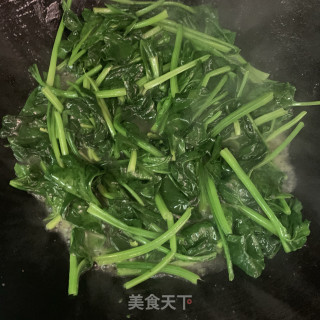 猪油炒菠菜的做法步骤：5
