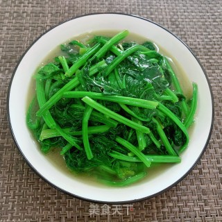猪油炒菠菜的做法步骤：6