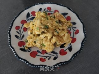 香葱炒鸡蛋的做法步骤：8