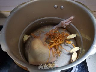 虫草花炖土鸡的做法步骤：2