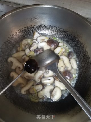 香菇炒青菜的做法步骤：8