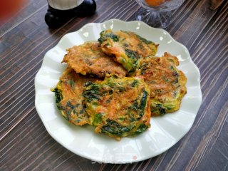 菠菜、胡萝卜饼的做法步骤：6