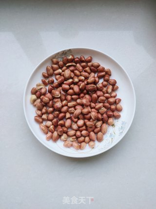 花生米拌茼蒿的做法步骤：6