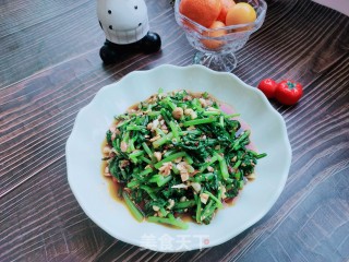 花生米拌茼蒿的做法步骤：12
