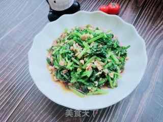 花生米拌茼蒿的做法步骤：13