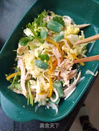 腊八蒜拌白菜鸡胸肉的做法步骤：10