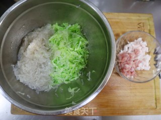比肉还好吃的白萝卜粉条素包子（内附调馅方法）的做法步骤：5
