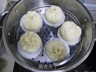 比肉还好吃的白萝卜粉条素包子（内附调馅方法）的做法步骤：13