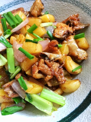 土豆烧鸡的做法步骤：15
