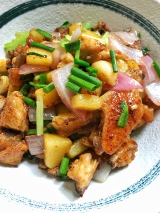 土豆烧鸡的做法步骤：16