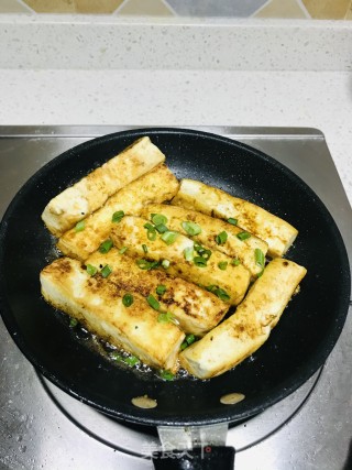 孜然豆腐的做法步骤：6