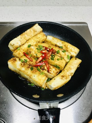 孜然豆腐的做法步骤：7