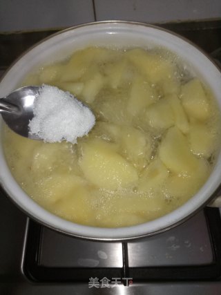山药苹果糖水的做法步骤：4