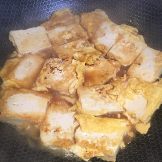 蒜香鸡蛋煎豆腐的做法步骤：7