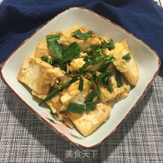 蒜香鸡蛋煎豆腐的做法步骤：10